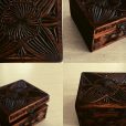 Chip carved boxes out of wood