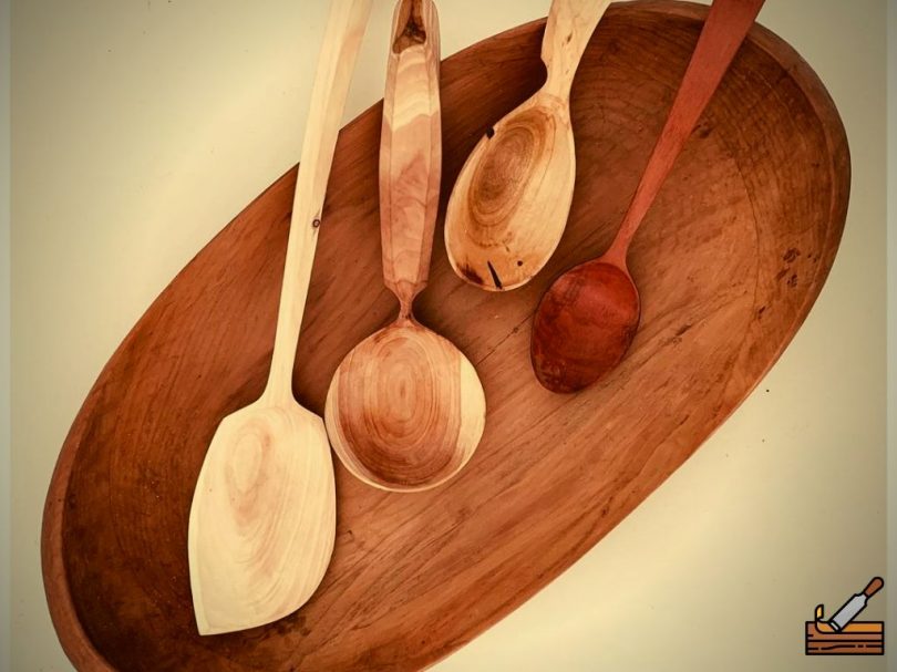 Small Spoons Carved Out Of Wood