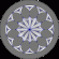 geometric rosette carving