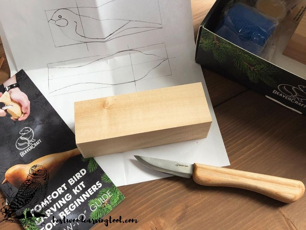 BeaverCraft, Wood Carving Kit Comfort Bird DIY