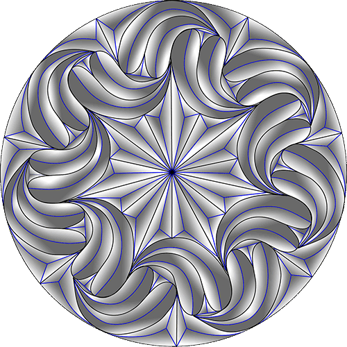 Rosette Chip Carving Pattern 51 #Middle Beginner Carver