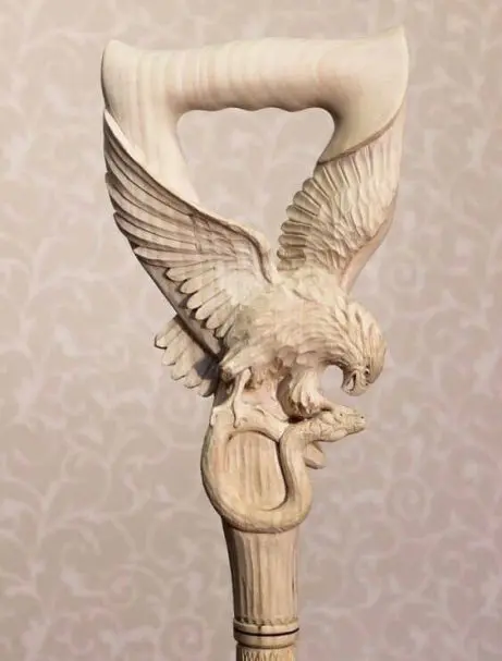 Holzgriff in Form eines Adlers
Author - <a href="https://vk.com/artwoodbg" rel="nofollow">Art WoodCarving</a>